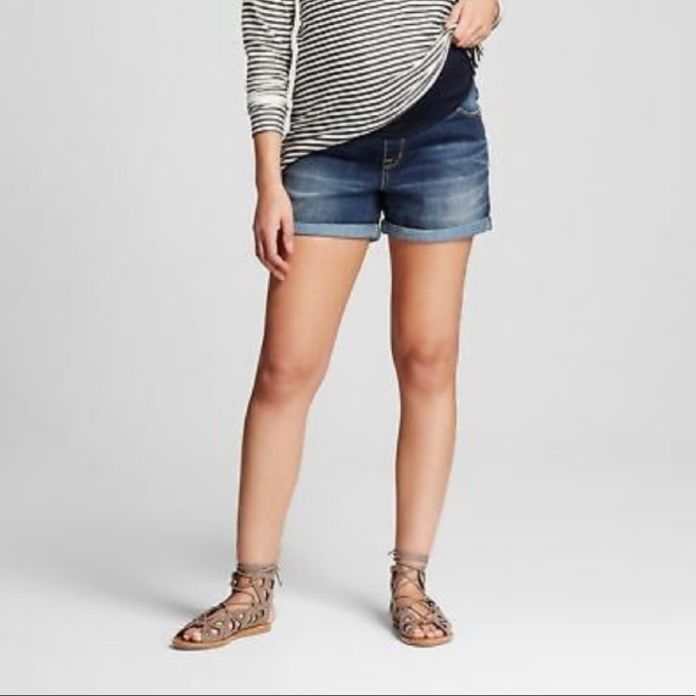 Liz Lange Maternity for Target Denim Shorts Blue XS 0-2